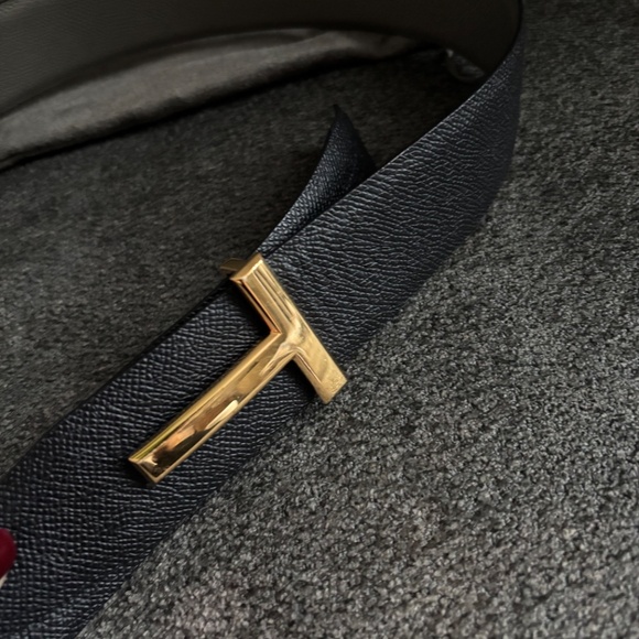 Tom Ford 2 tone reversible logo Belt women’s Size 85 - Picture 8 of 10